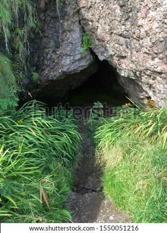 Around the Cave Entrance in Cashendun, Northern Ireland