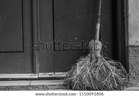 witch pot standing in the doorway