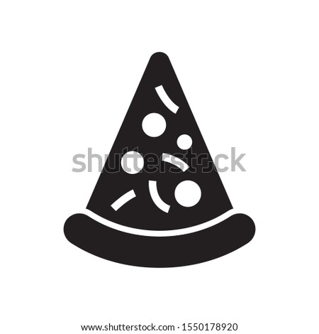 Pizza icon in trendy flat style design. Vector graphic illustration. Suitable for website design, logo, app, and ui. EPS 10.