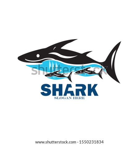 Shark icon logo design vector illustration
