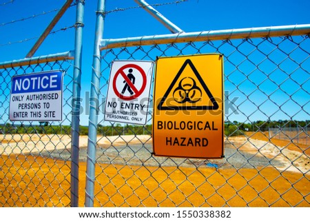 Enclosure for a Biological Hazard Royalty-Free Stock Photo #1550338382
