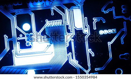 Circuit board background image full of future technology