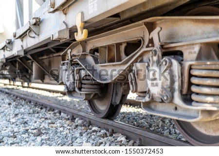 train wheel close up view