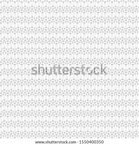 Abstract white wicker background. Texture of weave. White texture seamless background with transparent shadows and 3d volume effect