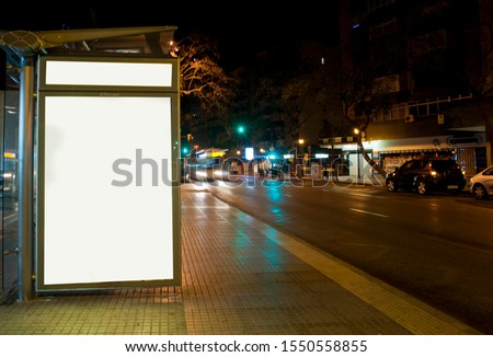 3d blank poster presentation for outdoor advertising.mupi
