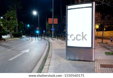 3d blank poster presentation for outdoor advertising