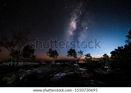 Milky Way at Phu Kradueng, Loei Province.
