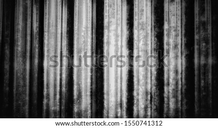 Black background, galvanized steel sheet