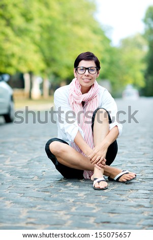 Glasses.Young beautiful girl in glasses