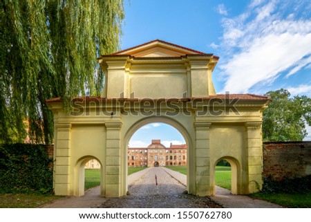 Yellow Gate, Castle Dargun, Mecklenburg Vorpommern, Germany 