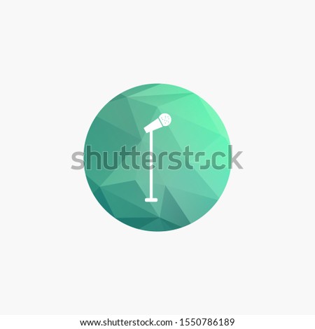Microphone icon to be used for web print and mobile application