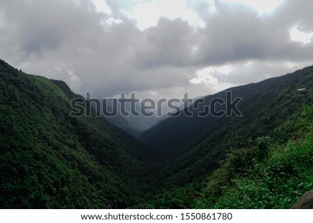 Meghalaya Landscape of India with nature