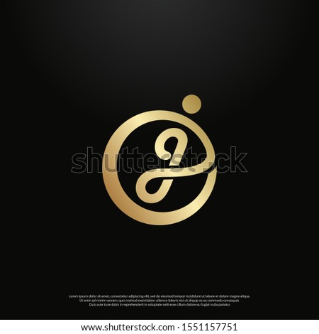 Letter J gold Logo icon monogram design. Vector graphic design template element. black background.