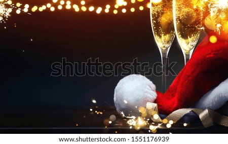 Merry and Bright Christmas and Happy New Year greeting card holidays background,  backdrop picture