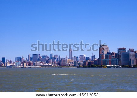  New York City Skyline on a beautiful day