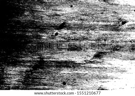 Distressed overlay texture of rough surface, wooden wall. Grunge background. One color graphic resource.