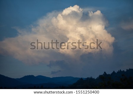 beautiful blue sky background with clouds.