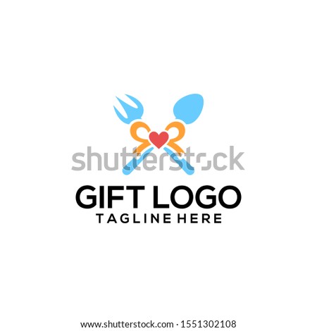 The Gift Logo Design Vector Template