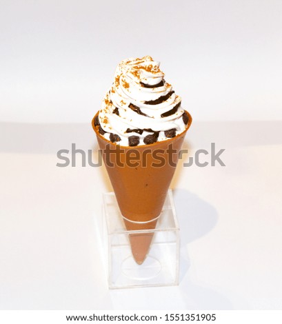 Ice cream model isolated on white background
