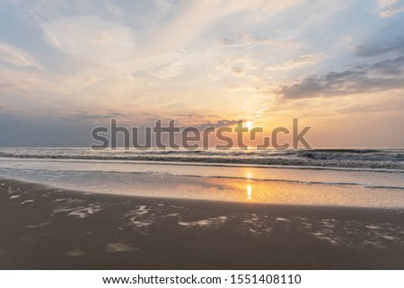 Sunset at the sea - North Sea, Netherlands