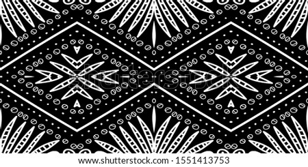 White American Textile Modern Vector Seamless Pattern. Art Bohemian Pattern. Smoke Aztec Mexican Print. Trendy Fabric Black Design. Graphite Mexico Zigzag Texture.