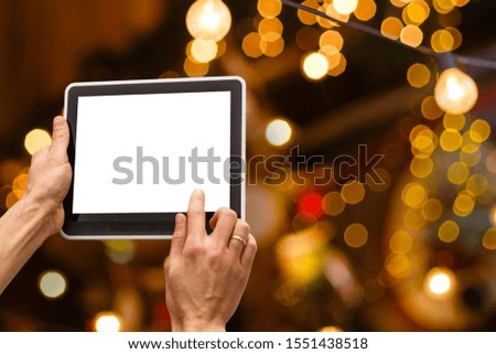 Digital tablet computer with isolated screen CHRISTMAS