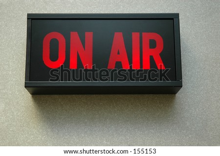 lit on air sign Royalty-Free Stock Photo #155153