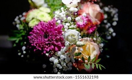 beautiful colorful flower bouquet for a anniversary