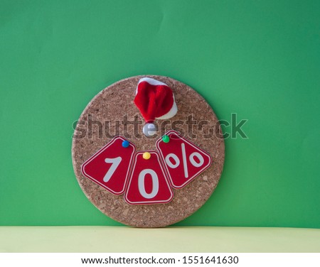 sale 10 percent. Big sales 10%, ten percents on green  background for flyer, poster, shopping, sign, discount, marketing, selling, banner, web, header