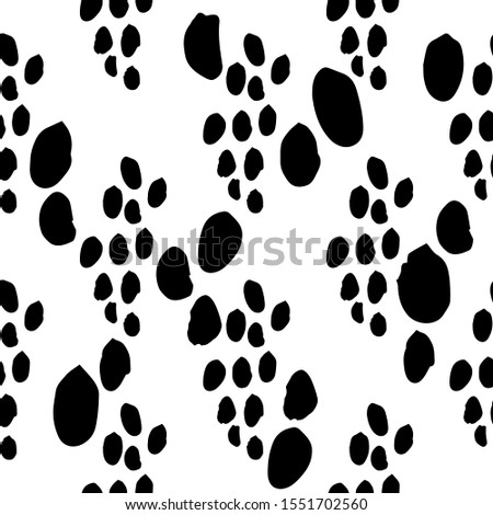 Texture brush stroke, title, spots vector pattern. Black and white.