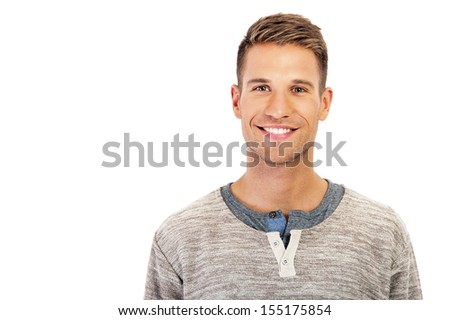 attractive man dressed casual