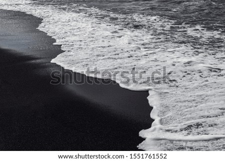 White waves on the shore. Sea and beach. Background