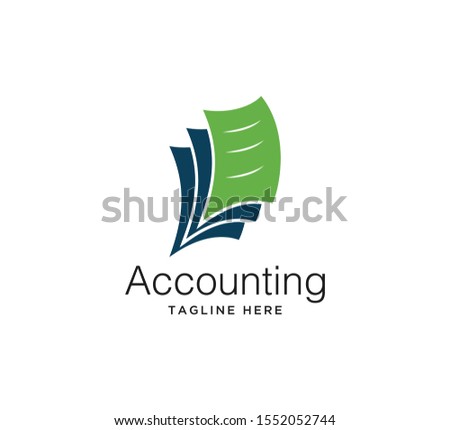 accounting logo vector design concept