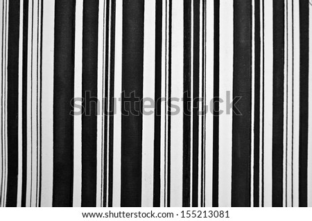 Abstract vertical black and white painted stripes