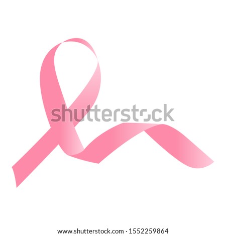 Isolated breast cancer awareness ribbon - Vector illustration