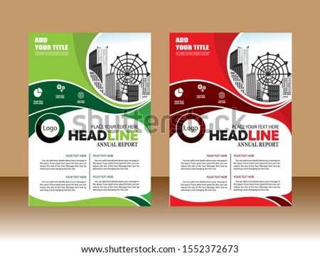 Business abstract vector template Brochure design cover modern layout annual report poster flyer in A4 with colorful triangles geometric shapes for tech science market with light background
