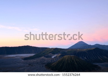 Background picture of the sunrise in Bromo mountain 
