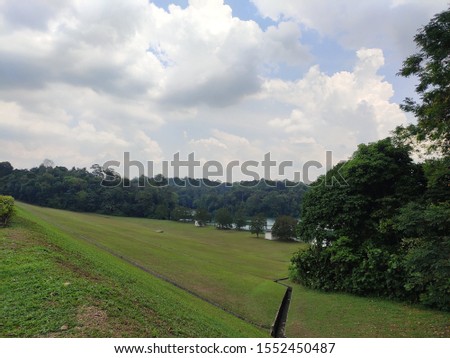 These scenic images were captured at the edge of Upper Pierce Reservoir, Singapore.You can see the movement of rain clouds in some photos. The clouds reflected beautifully in the calm and serene water