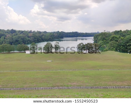 These scenic images were captured at the edge of Upper Pierce Reservoir, Singapore.You can see the movement of rain clouds in some photos. The clouds reflected beautifully in the calm and serene water