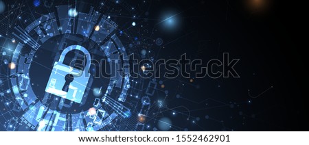 Cybersecurity and information or network protection. Future cyber technology web services for business and internet project Royalty-Free Stock Photo #1552462901