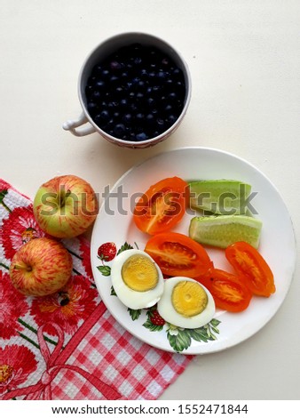 Pictures rustic breakfast, food o the table