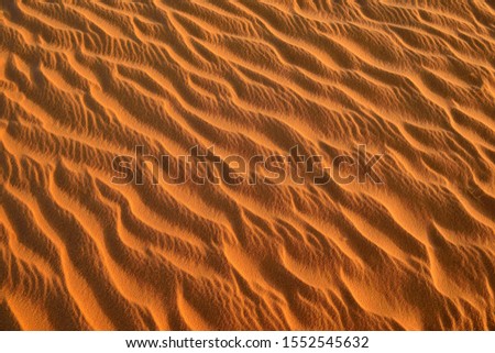 Sand ripples, texture on a sand dune, Tassili n'Ajjer, Sahara desert, Algeria