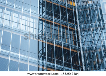Modern building facade texture, background