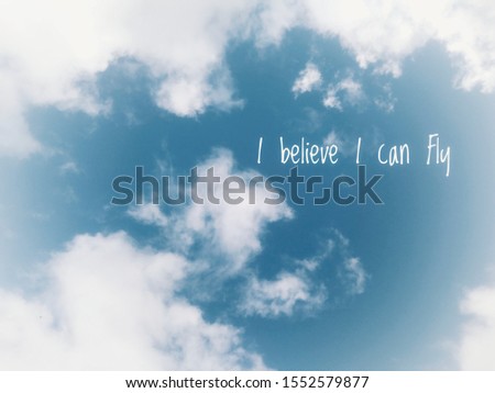 simple quote with Sky background