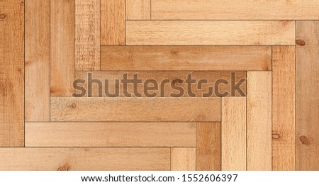 Wood texture for background. Wooden wall made of thin slats. Untreated light parquet floor