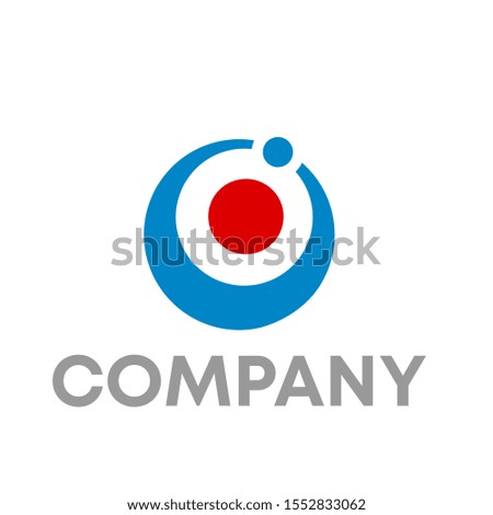 dot logo vector circle design sign template