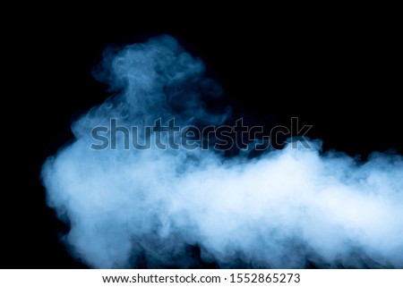 Smoke black and blue & for background