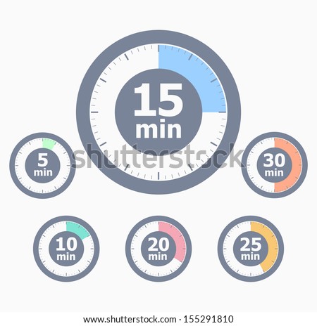 Set of timers Royalty-Free Stock Photo #155291810