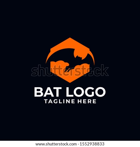 Bat Logo Design Vector Template
