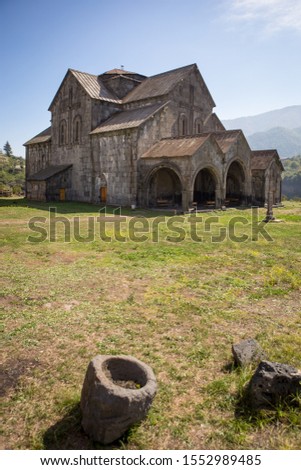 The monastery of Akhtala in the fortress Prnjak (Akhtala) in the gorge of the Debed river in Lori region. Armenia